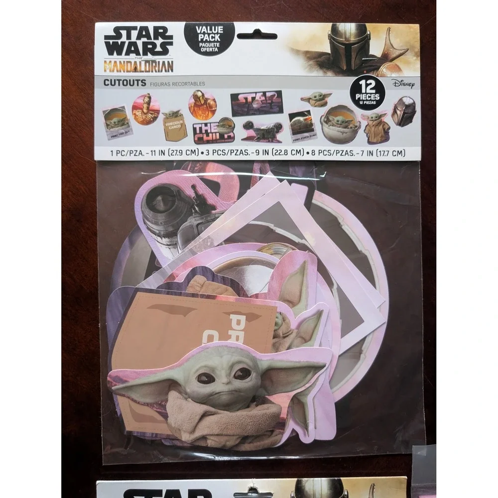 Star Wars Mandalorian Grogu Party Supplies Bundle Wall Decor Banner Balloons NEW